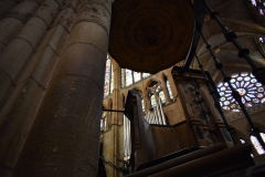 Looking up the pulpit stair.