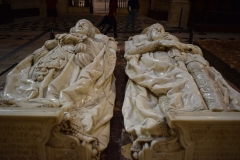 Ridiculous detail. These two had no symbols on the biers below them, contrary to all the other chapels. They wanted it to be even more about them than the others. No distractions, only me.