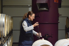 I have never seen wine put into a glass directly from the barrel with a giant syringe.