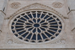 The rose window of León Cathedral.