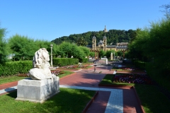 The building in the background was originally a casino under Franco until the 1970s, after which the new government decided to make it their own.