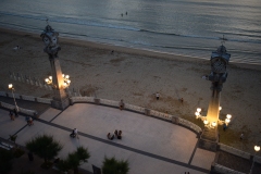 These clock/barometer towers were the center of the boardwalk, and just in front of our hotel.