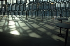 Main lounge at Harpa Music Hall, Reykjavik, Iceland.