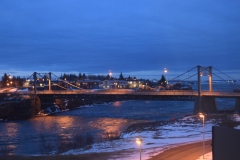 The bridge at Selfoss, just next to our hotel.