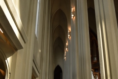 nside the tall church in Reykjavik. All Icelandic churches are Lutheran.