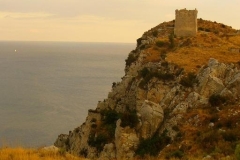 Roman towers are every two miles on the shoreline. All. Over. Italy.