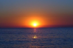 Sunset from an Ischia beach.